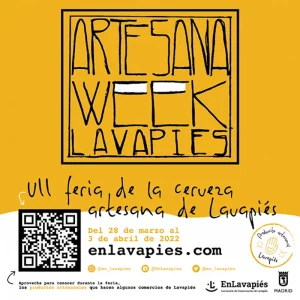 Artesana Week Lavapiés 2022 | 7ª Feria de la Cerveza Artesana de Lavapiés | 28/03-3/04/2022 | EnLavapiés | Cartel